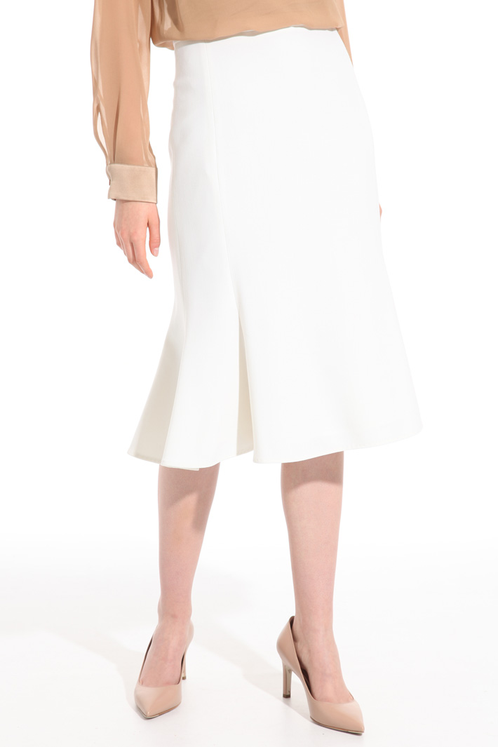 Flounced knee-length skirt Intrend Flounced knee-length skirt Intrend