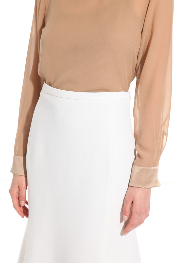 Flounced knee-length skirt Intrend Flounced knee-length skirt Intrend