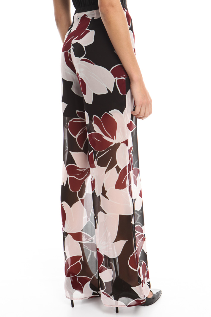 Pantalone ampio in georgette Intrend Pantalone ampio in georgette Intrend