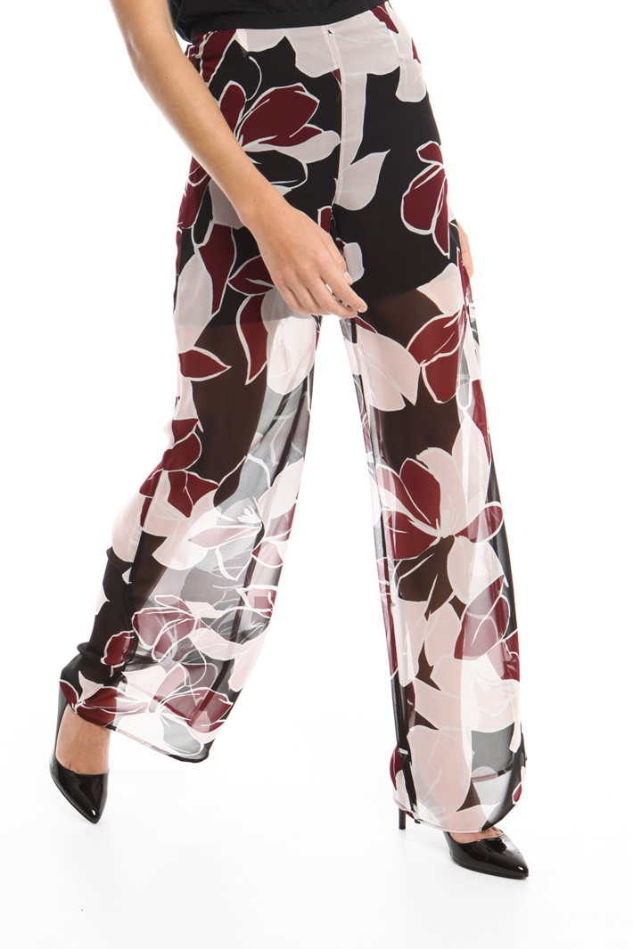 Pantalone ampio in georgette Intrend Pantalone ampio in georgette Intrend