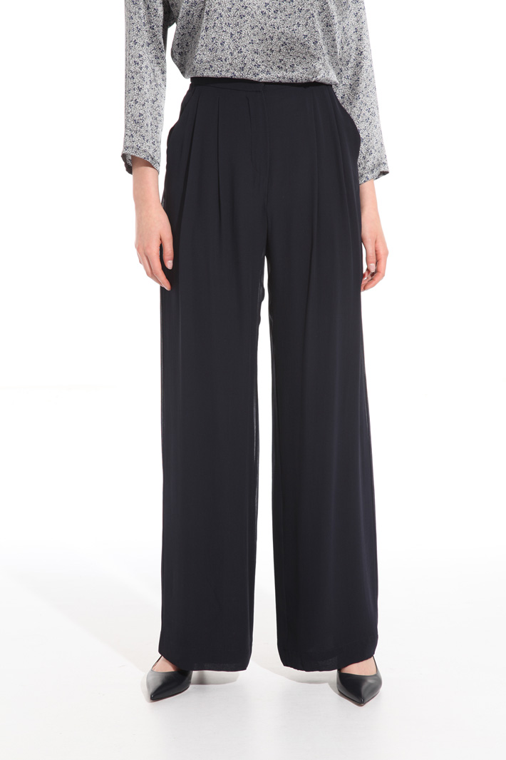 Silk georgette trousers Intrend Silk georgette trousers Intrend