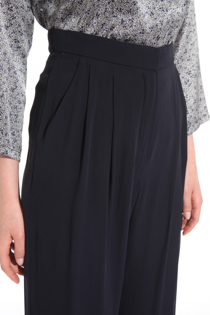 Silk georgette trousers Intrend Silk georgette trousers Intrend