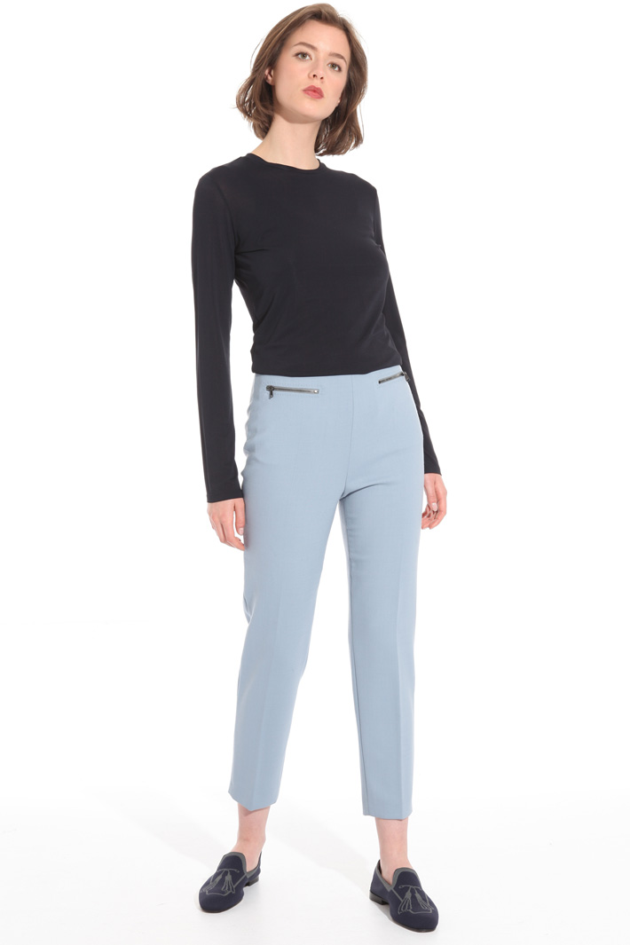 Wool crepe trousers Intrend Wool crepe trousers Intrend