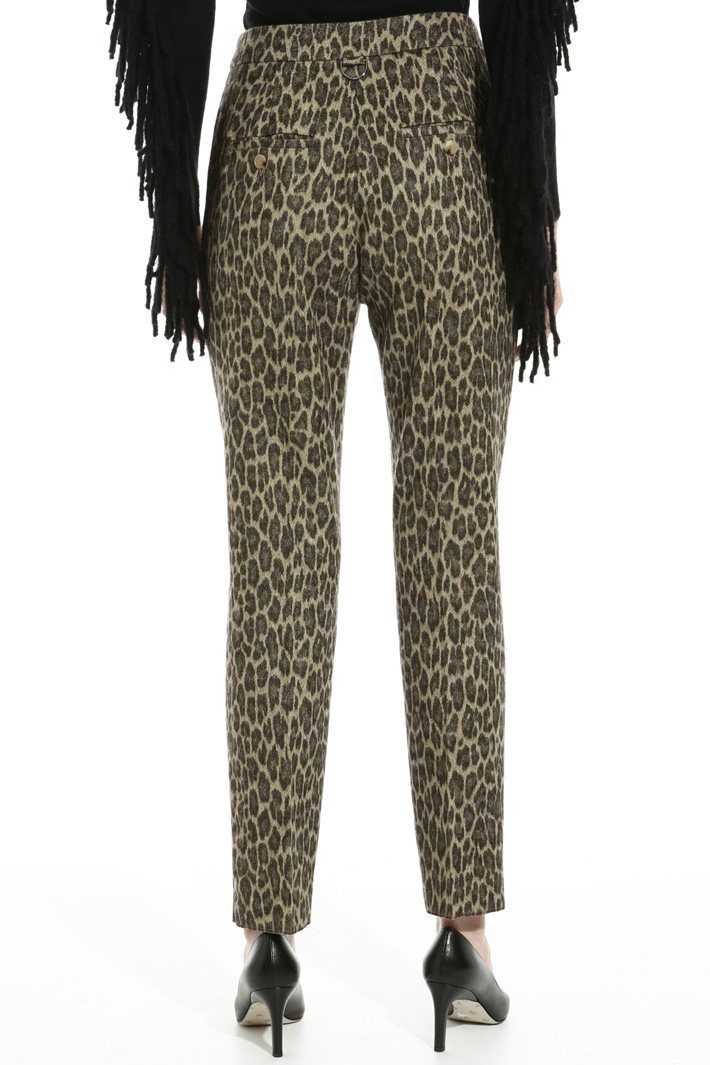 Jacquard flannel trousers Intrend Jacquard flannel trousers Intrend