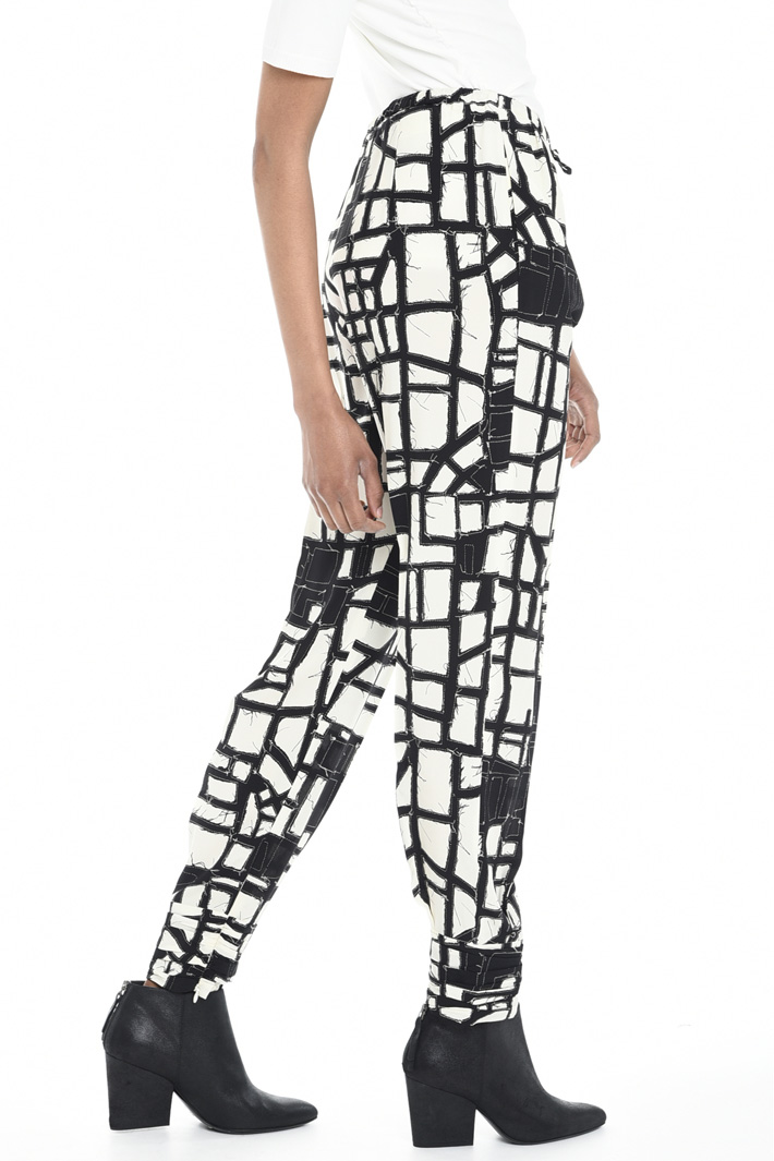 Pantalone fluido in seta Intrend Pantalone fluido in seta Intrend