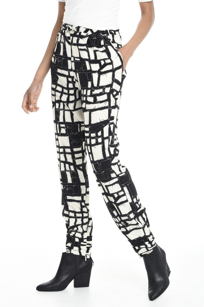 Pantalone fluido in seta Intrend Pantalone fluido in seta Intrend