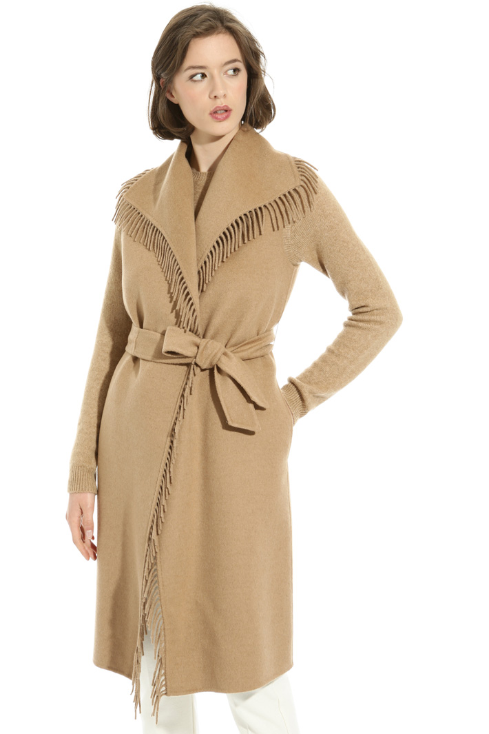 Fringed drap vest Intrend Fringed drap vest Intrend