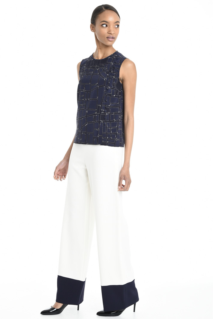 Patterned top with buttons Intrend Patterned top with buttons Intrend