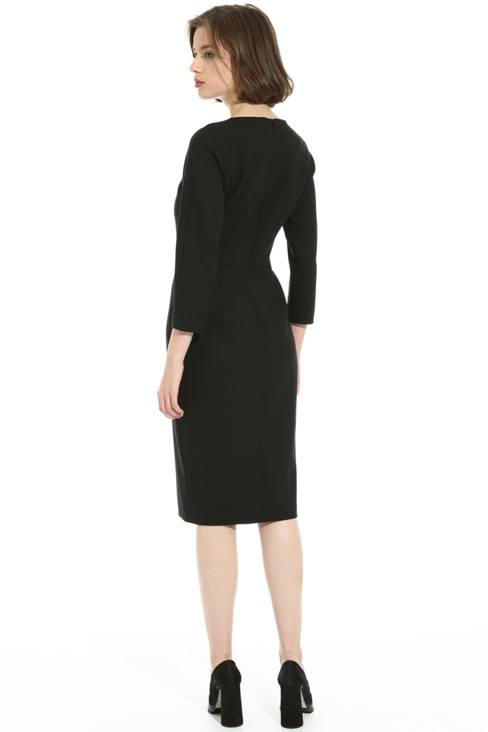 Wool crepe sheath dress Intrend Wool crepe sheath dress Intrend