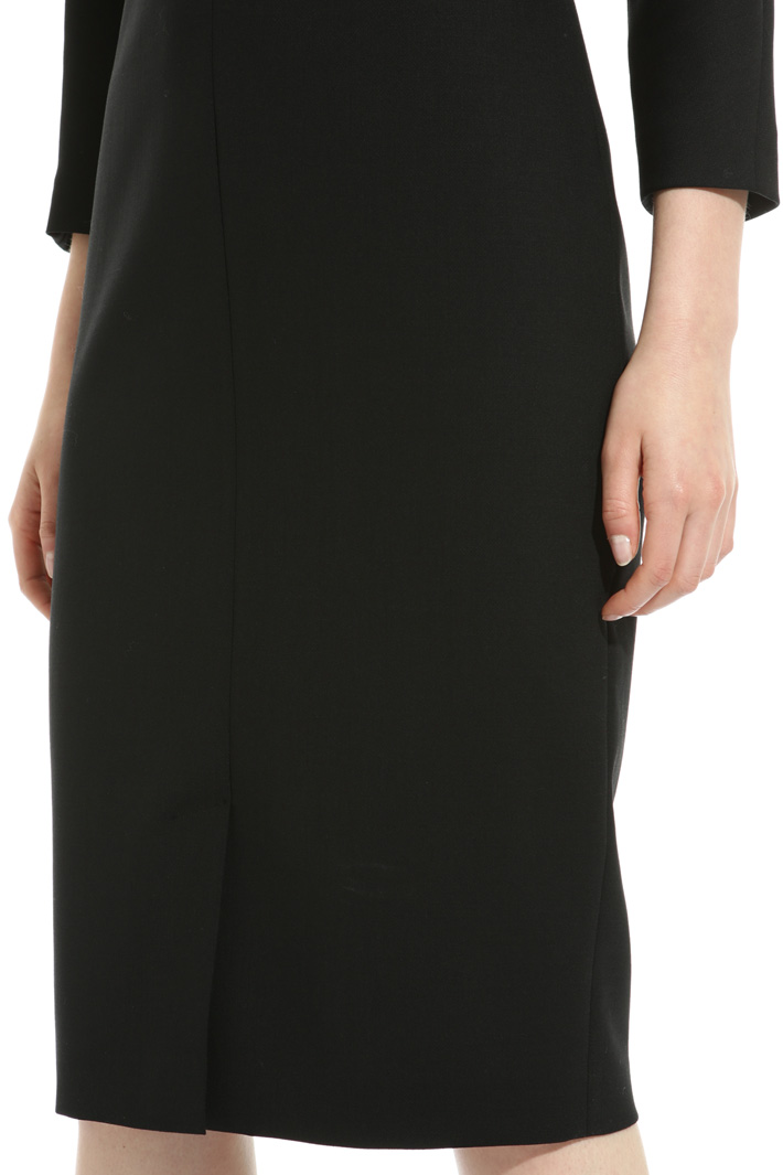 Wool crepe sheath dress Intrend Wool crepe sheath dress Intrend