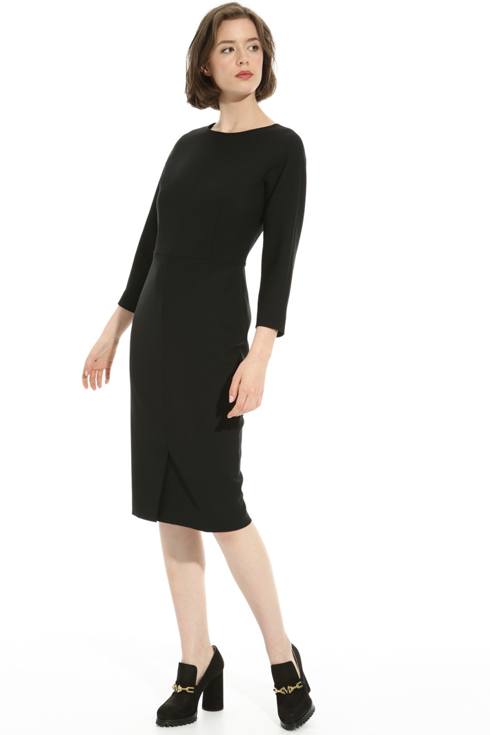 Wool crepe sheath dress Intrend Wool crepe sheath dress Intrend