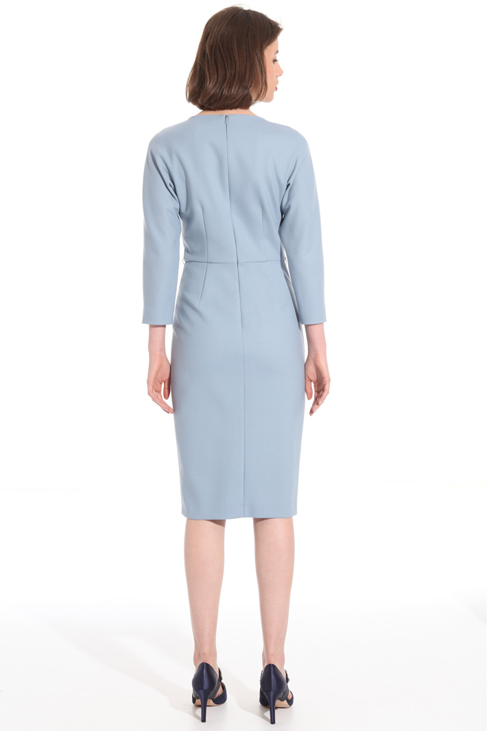 Wool crepe sheath dress Intrend Wool crepe sheath dress Intrend