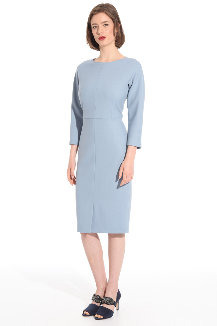 Wool crepe sheath dress Intrend Wool crepe sheath dress Intrend