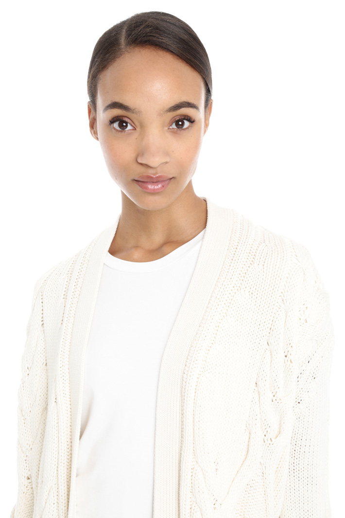 Cardigan in cotone a trecce Intrend Cardigan in cotone a trecce Intrend