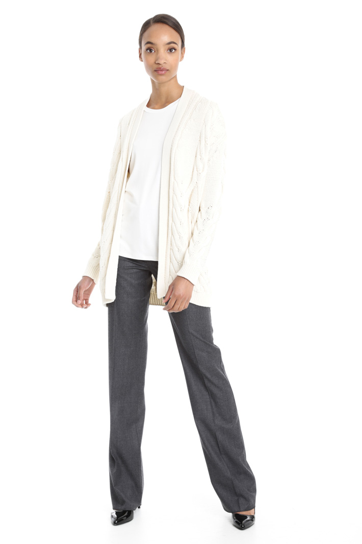 Cardigan in cotone a trecce Intrend Cardigan in cotone a trecce Intrend