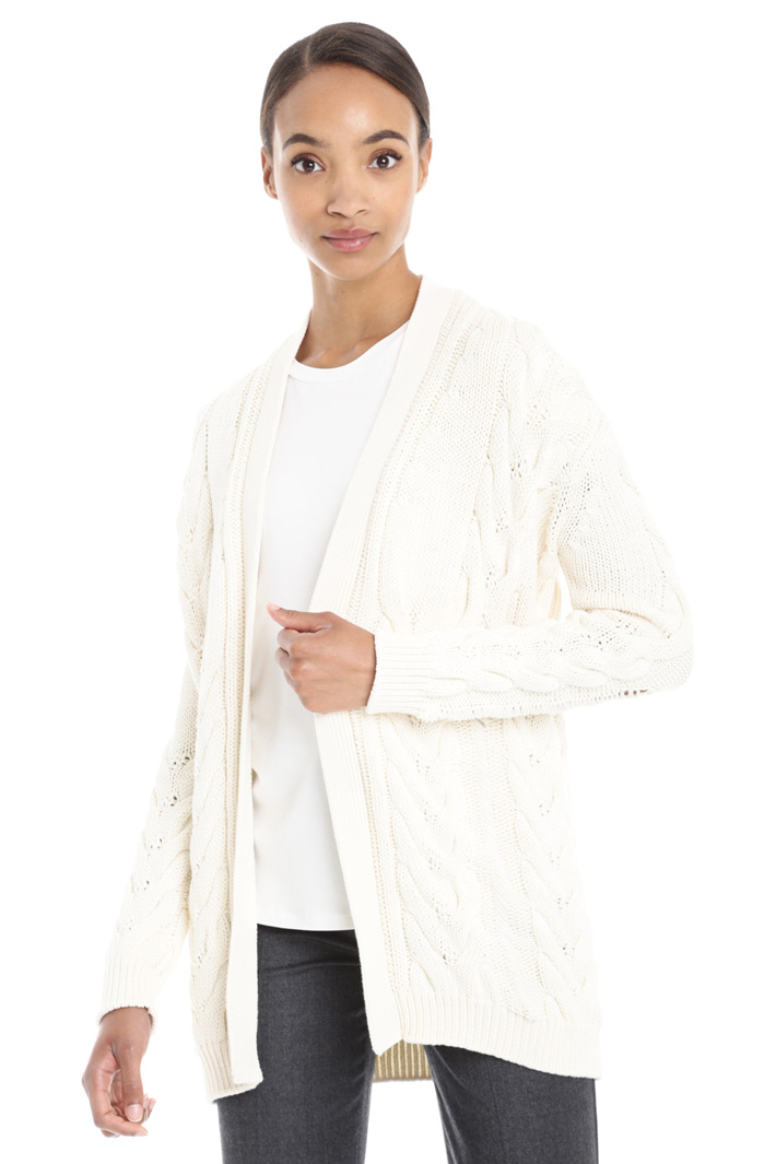 Cardigan in cotone a trecce Intrend Cardigan in cotone a trecce Intrend