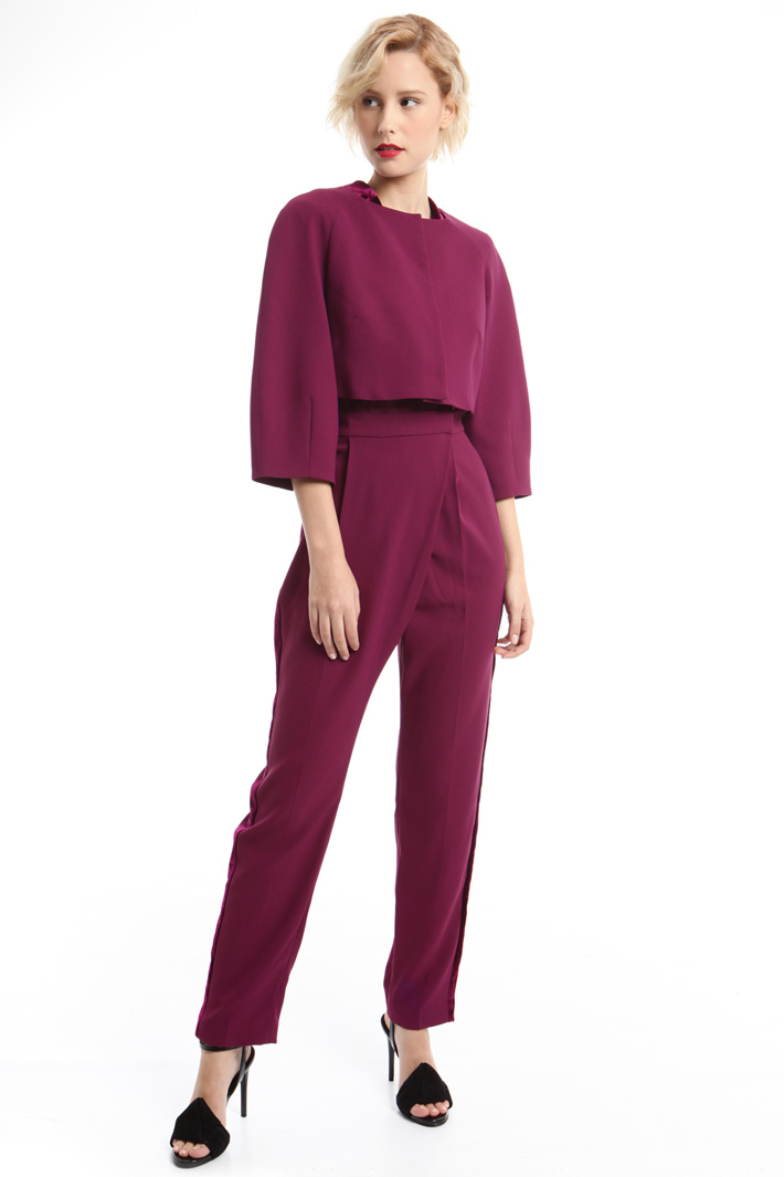 Giacca boxy in tessuto crepe Intrend Giacca boxy in tessuto crepe Intrend
