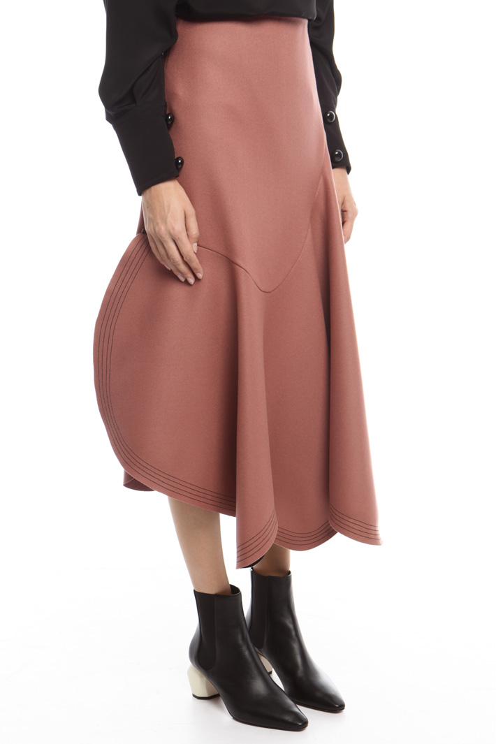 Asymmetrical felt skirt Intrend Asymmetrical felt skirt Intrend