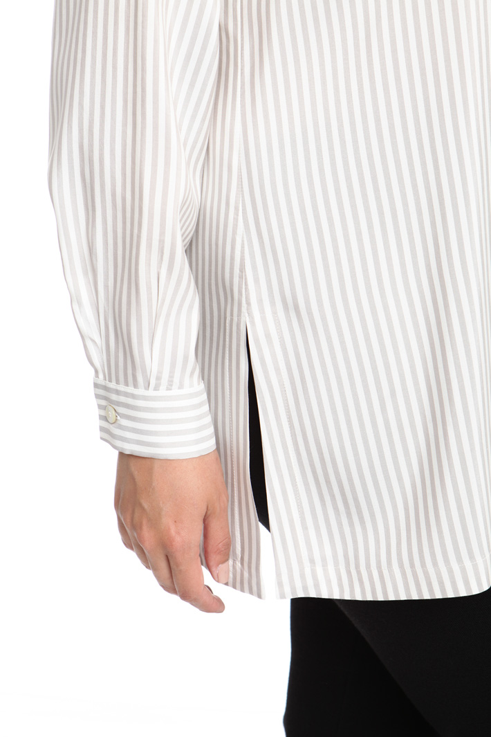 Camicia in popeline di seta Intrend Camicia in popeline di seta Intrend