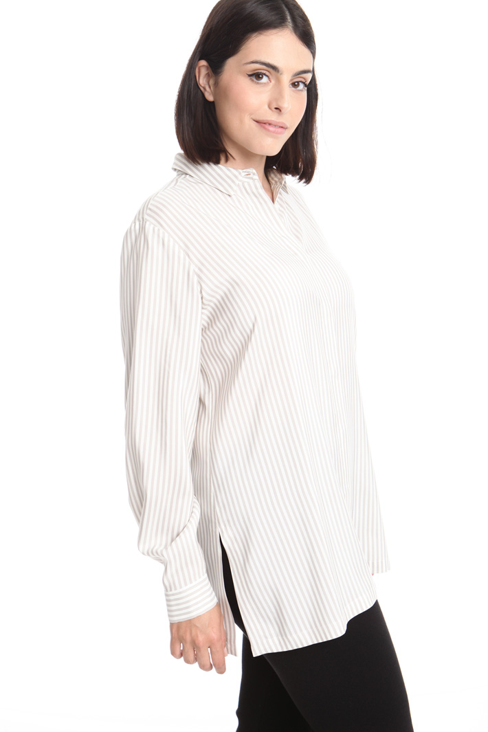 Camicia in popeline di seta Intrend Camicia in popeline di seta Intrend