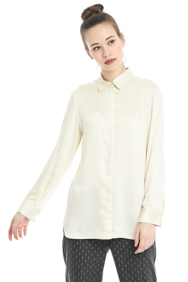 Camicia in twill di viscosa Intrend Camicia in twill di viscosa Intrend