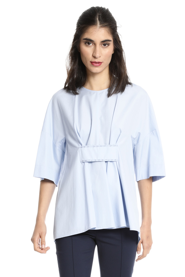 Flared pleated blouse Intrend Flared pleated blouse Intrend