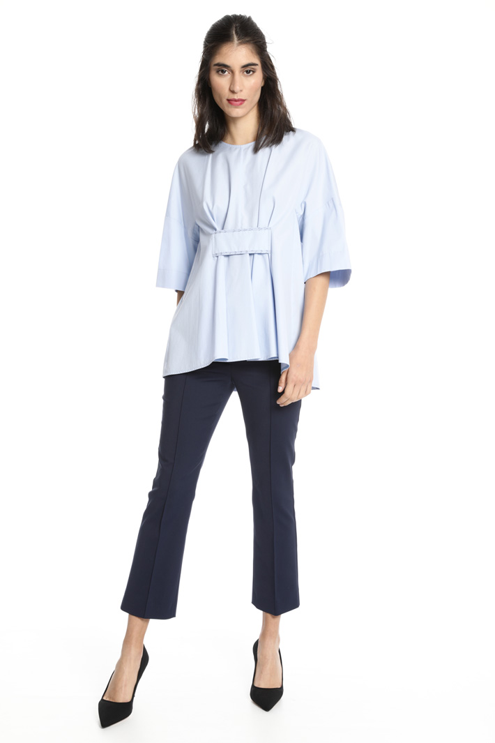 Flared pleated blouse Intrend Flared pleated blouse Intrend