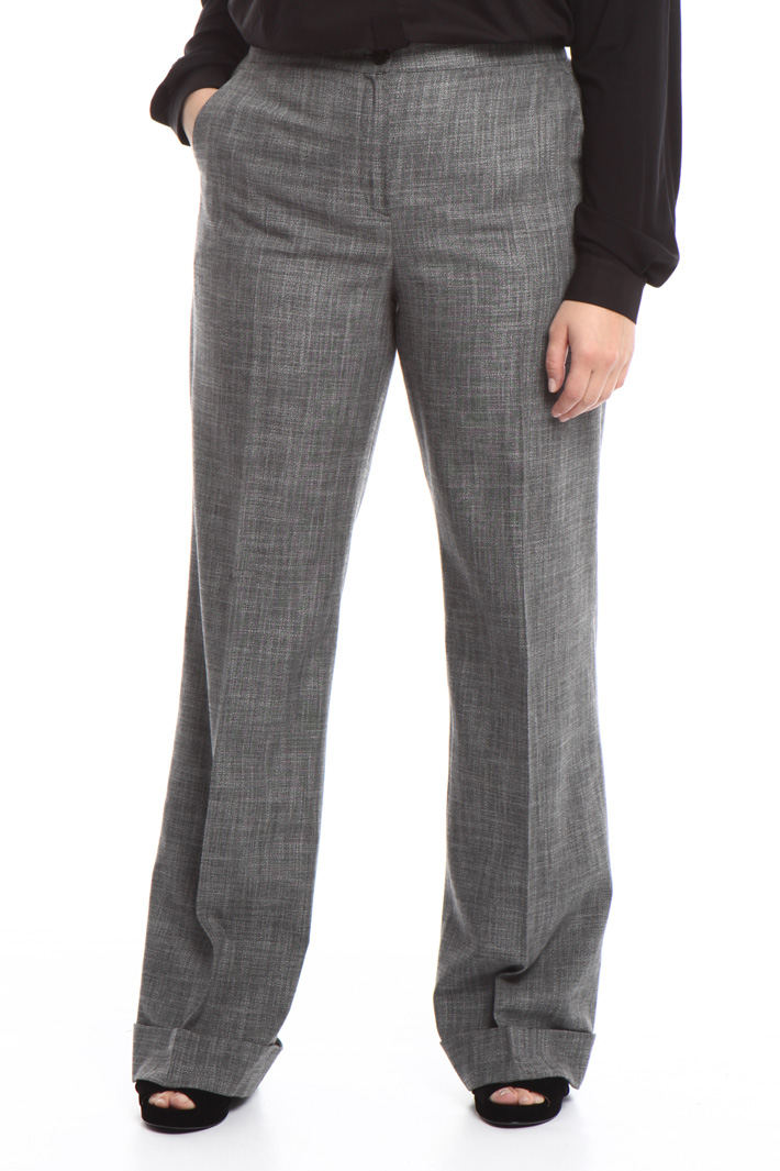 Pantalone lungo con risvolti Intrend Pantalone lungo con risvolti Intrend