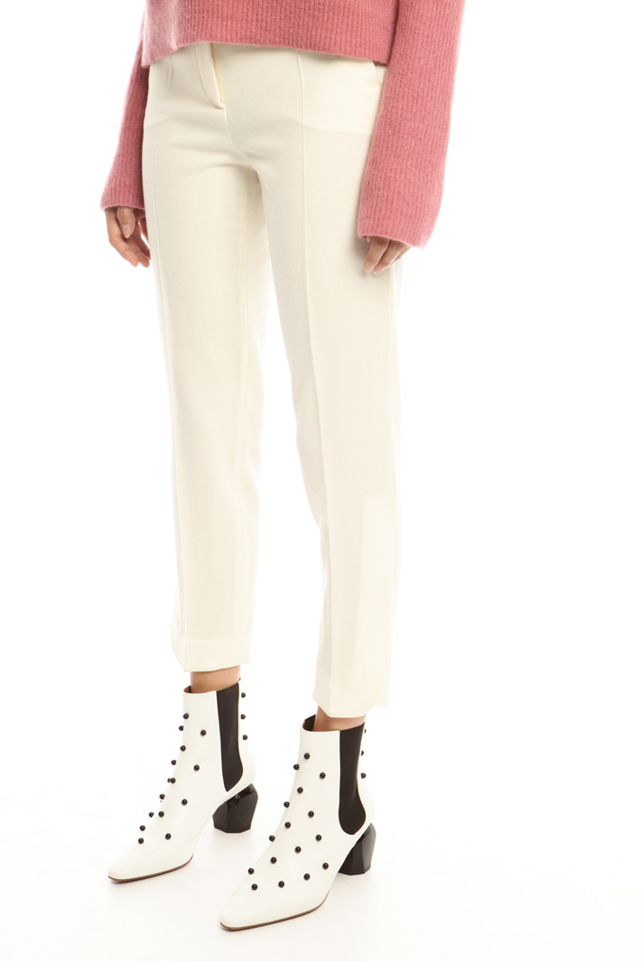 Trousers in wool flannel Intrend Trousers in wool flannel Intrend