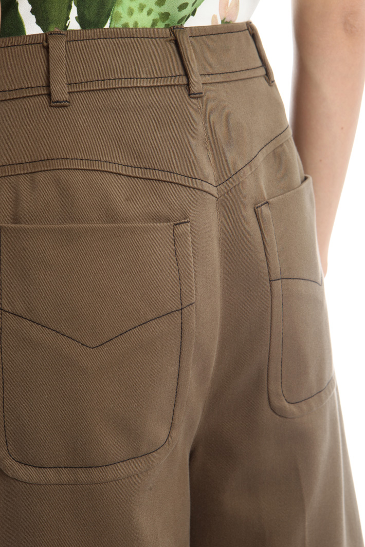 Pantaloni palazzo in bull Intrend Pantaloni palazzo in bull Intrend