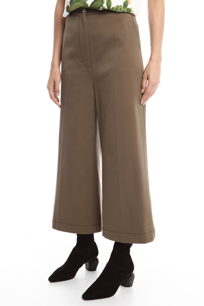 Pantaloni palazzo in bull Intrend Pantaloni palazzo in bull Intrend