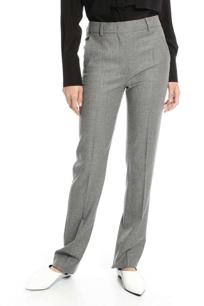 Wool flannel trousers Intrend Wool flannel trousers Intrend