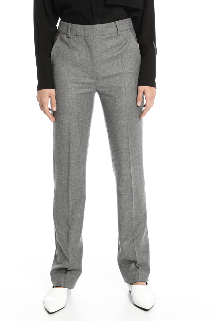 Wool flannel trousers Intrend Wool flannel trousers Intrend