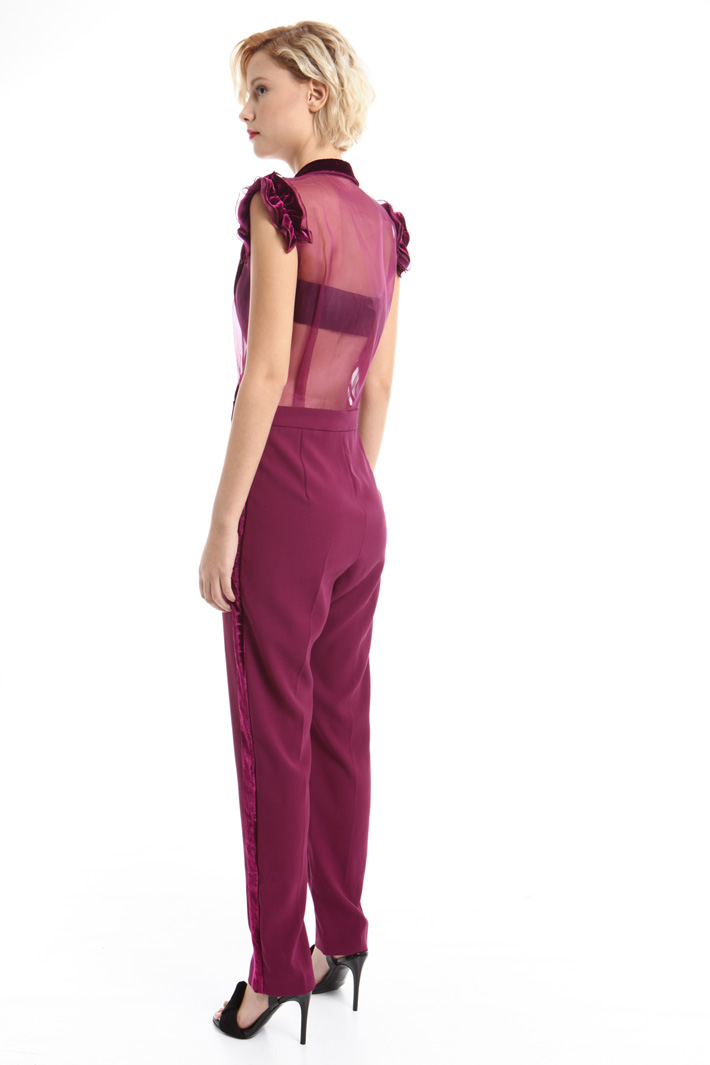 Tuta in crepe e organza Intrend Tuta in crepe e organza Intrend