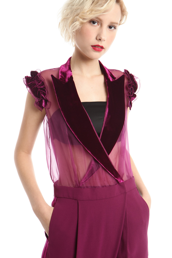 Tuta in crepe e organza Intrend Tuta in crepe e organza Intrend