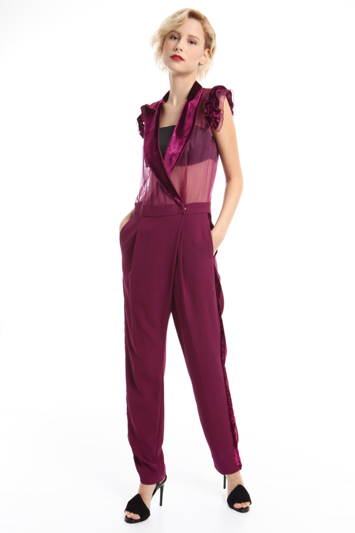 Tuta in crepe e organza Intrend Tuta in crepe e organza Intrend