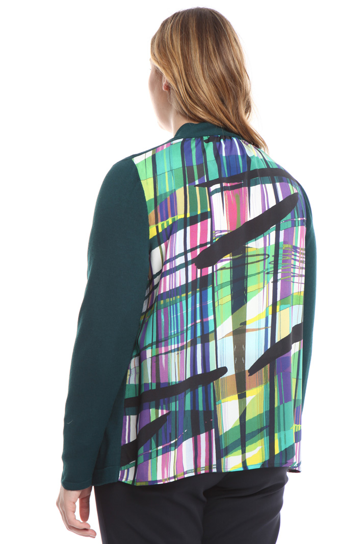 Cardigan in maglia e crepe Intrend Cardigan in maglia e crepe Intrend
