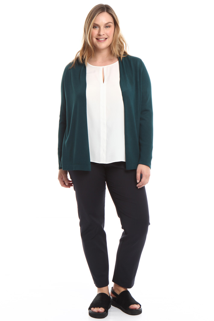Cardigan in maglia e crepe Intrend Cardigan in maglia e crepe Intrend