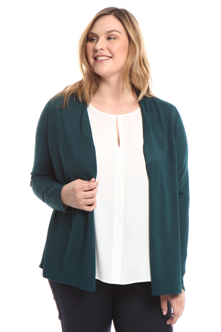 Cardigan in maglia e crepe Intrend Cardigan in maglia e crepe Intrend