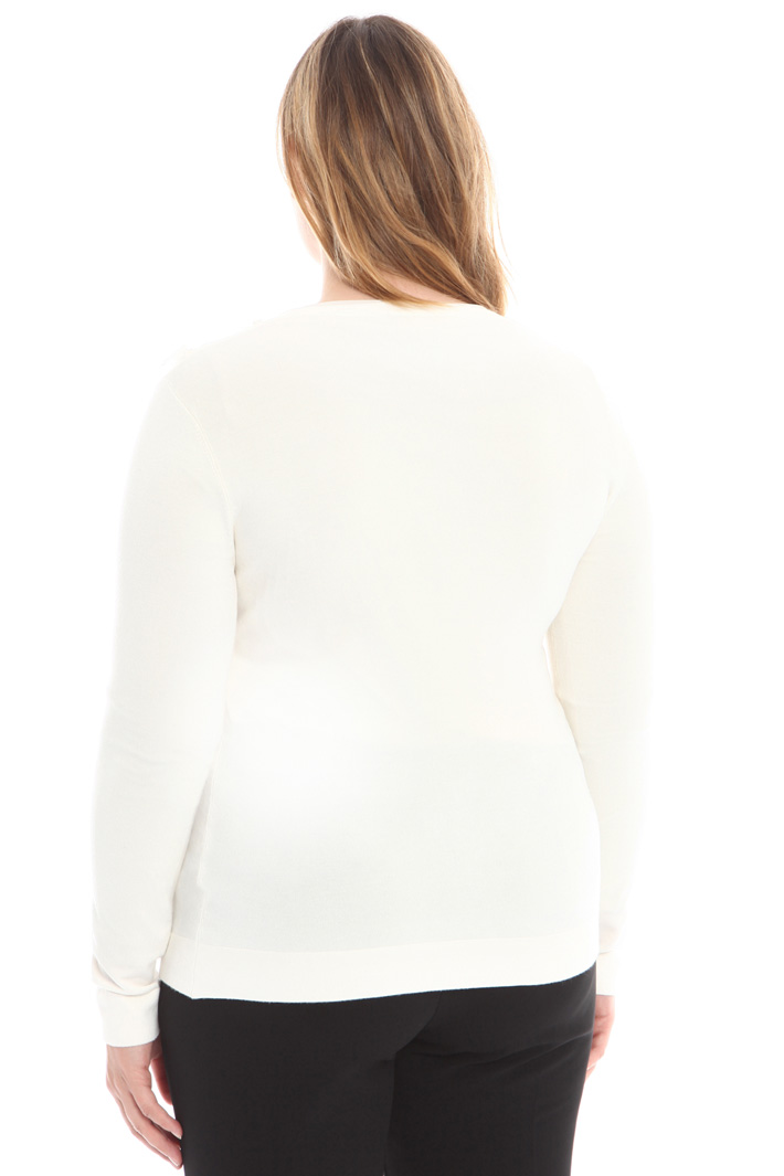 Cardigan con ricamo di petali Intrend Cardigan con ricamo di petali Intrend