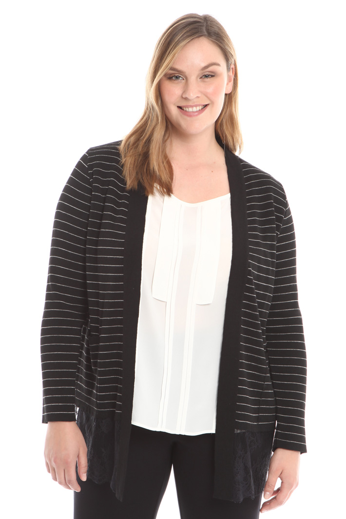 Cardigan con bordo in pizzo Intrend Cardigan con bordo in pizzo Intrend