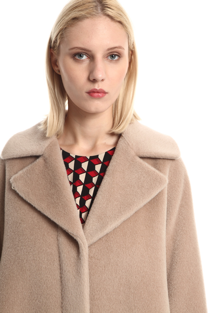 Flared alpaca coat Intrend Flared alpaca coat Intrend