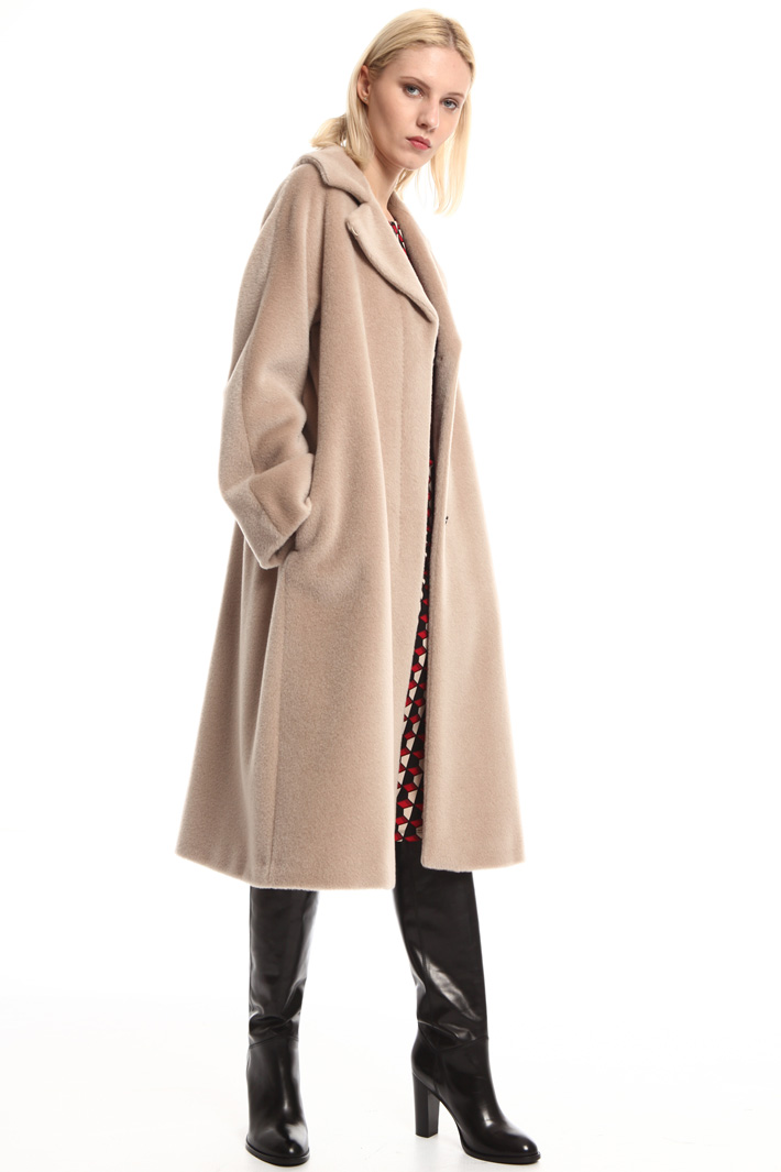 Flared alpaca coat Intrend Flared alpaca coat Intrend