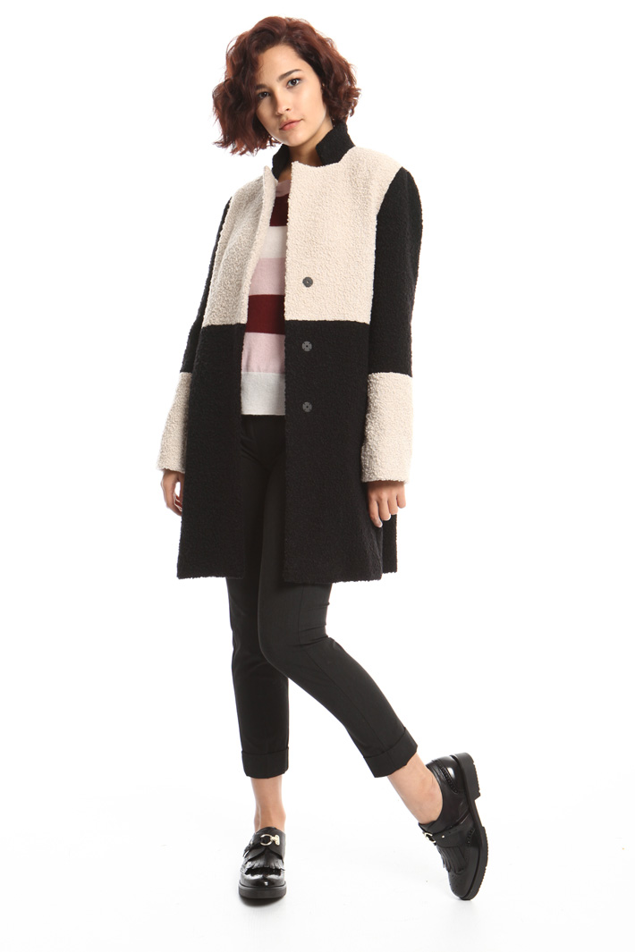 Bouclé wool coat Intrend Bouclé wool coat Intrend