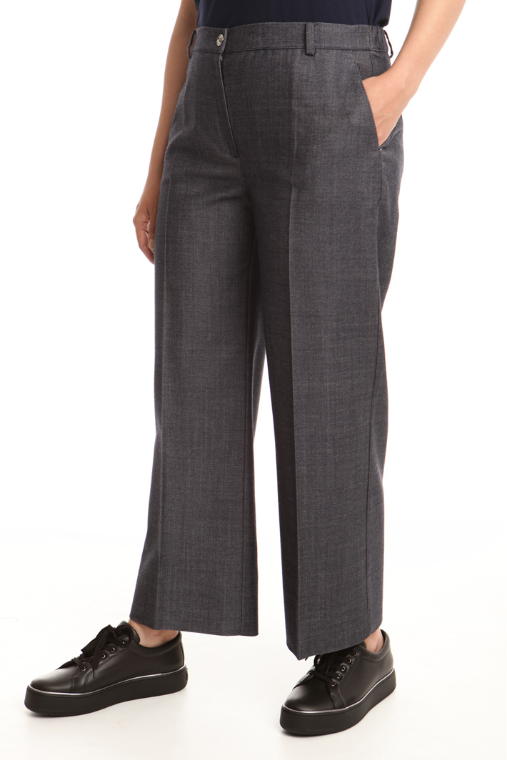 Pantalone linea dritta in lana Intrend Pantalone linea dritta in lana Intrend