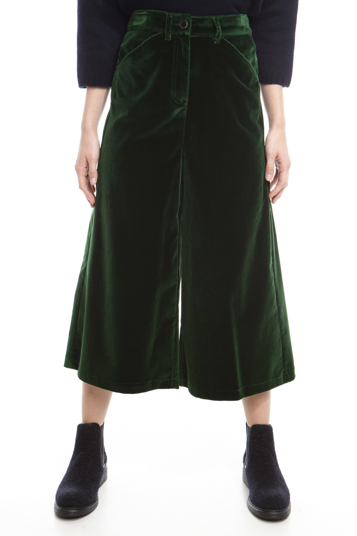 Pantalone cropped in velluto Intrend Pantalone cropped in velluto Intrend