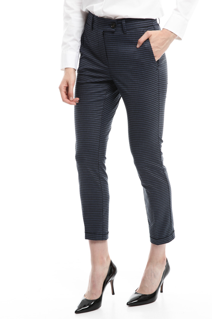 Pantalone stretch tinto filo Intrend Pantalone stretch tinto filo Intrend