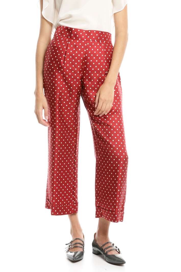 Pantalone in twill di seta Intrend Pantalone in twill di seta Intrend