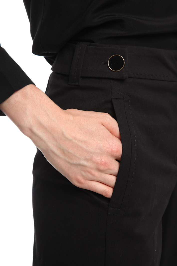 Cropped gabardine trousers Intrend Cropped gabardine trousers Intrend