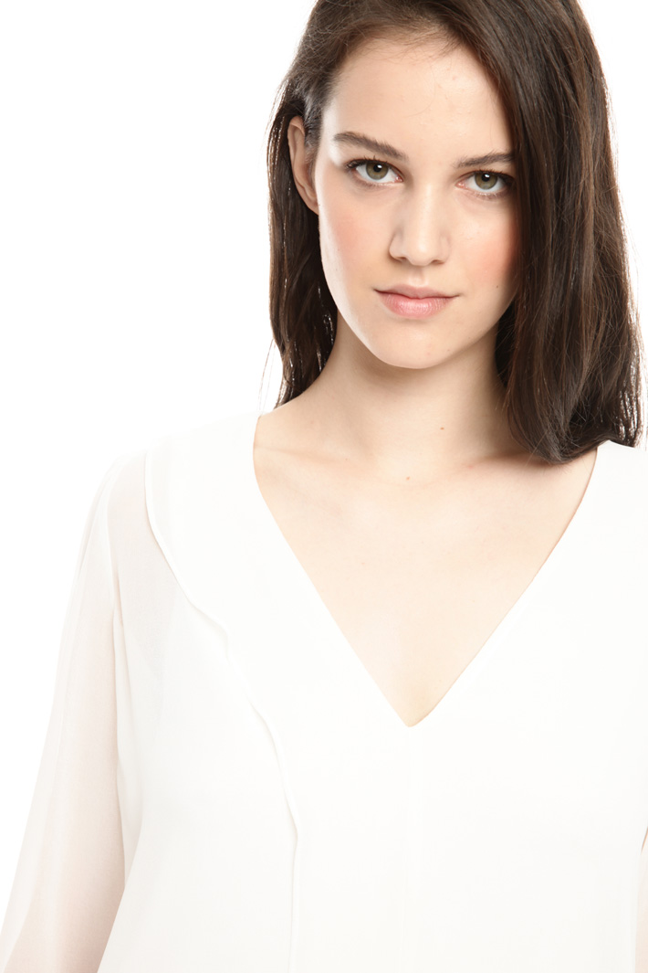 Blusa fluida in georgette Intrend Blusa fluida in georgette Intrend